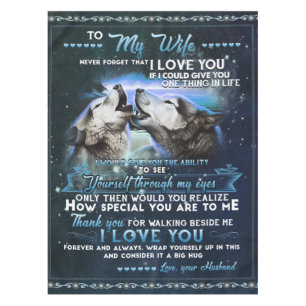 Personalized Letter To My Wife From Husband Tablecloth