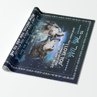 Personalized Letter To My Wife From Husband Wrapping Paper