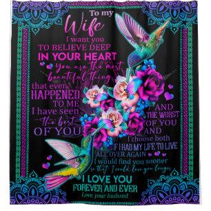 Personalized Letter To My Wife - Hummingbird