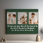 Personalized Letter To Parents Family Photo Canvas Print<br><div class="desc">The "Personalized Letter To Parents Family Photo Canvas Print" is a heartfelt and customizable work of art that allows you to express your love and appreciation for your parents in a unique and enduring way. This canvas print transforms your cherished family memories into a beautiful and meaningful piece of decor...</div>
