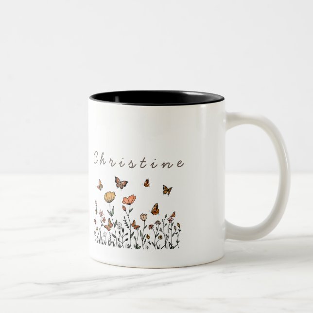 Personalized Letter Writing Mug  (Right)
