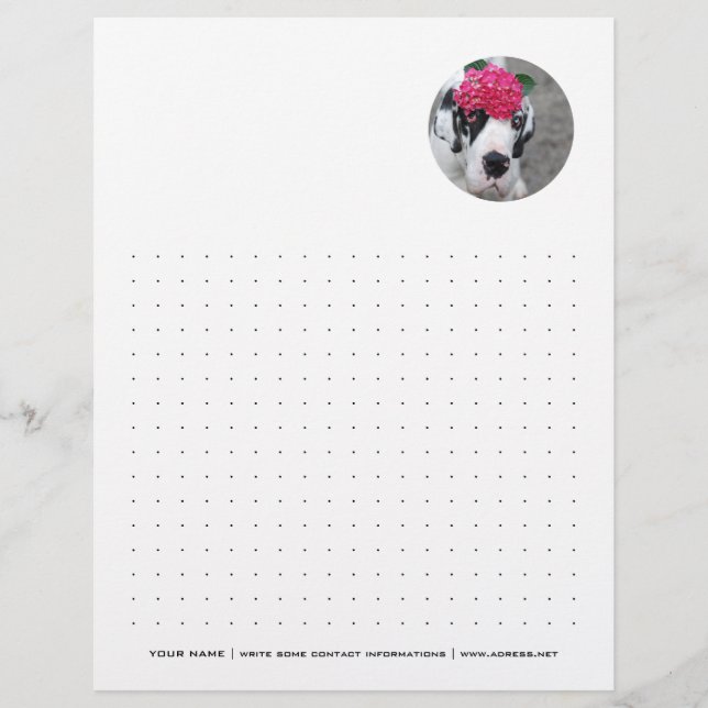 Personalized Letterhead Dotted (Front)