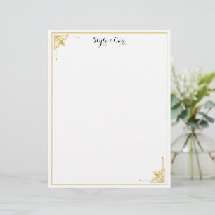 Personalized Letterhead with Your Name in Style