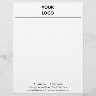 Personalized Letterhead with Your QR Code and Logo