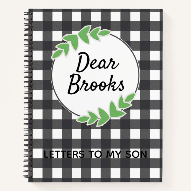 Personalized Letters To My Son Journal (Front)