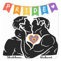 Personalized LGBTQ+ Sticker, Pride Sticker 