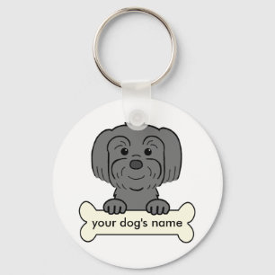 Personalized Lhasa Apso Keychain