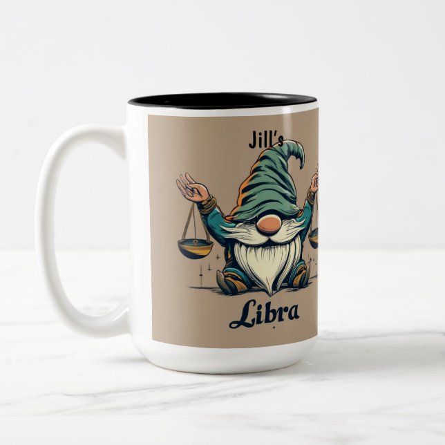 Personalized Libra Coffee Mug, Coffee Mug (Left)