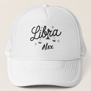 Personalized Libra Zodiac Sign Art  Trucker Hat