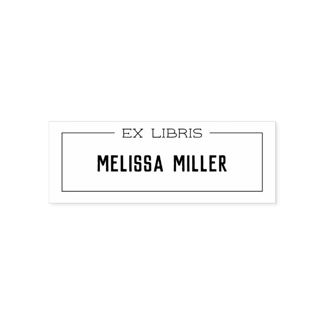 Personalized library book stamp ex libris (Design)