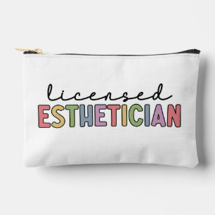 Personalized Licensed Aesthetician Cosmetologist Accessory Pouch