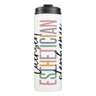 Personalized Licensed Aesthetician Cosmetologist Thermal Tumbler