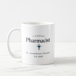 Personalized Licensed Pharmacist Coffee Mug