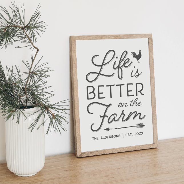 Personalized Life Is Better On The Farm Print (Creator Uploaded)