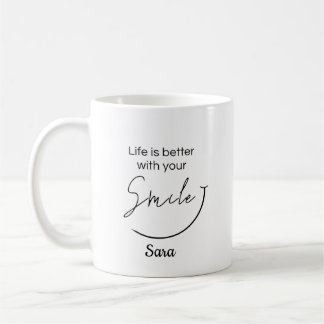 Personalized Life Is Better With Your Smile Mug |
