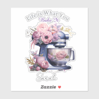 Personalized Life is What You Bake It Sticker