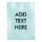Personalized Light Blue Paper Background Print