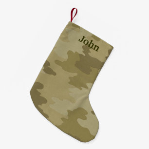Personalized Light Camouflage Christmas Stocking