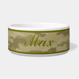 Personalized Light Camouflage Pet Bowl