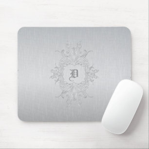 Personalized light gray background vintage frame mouse pad