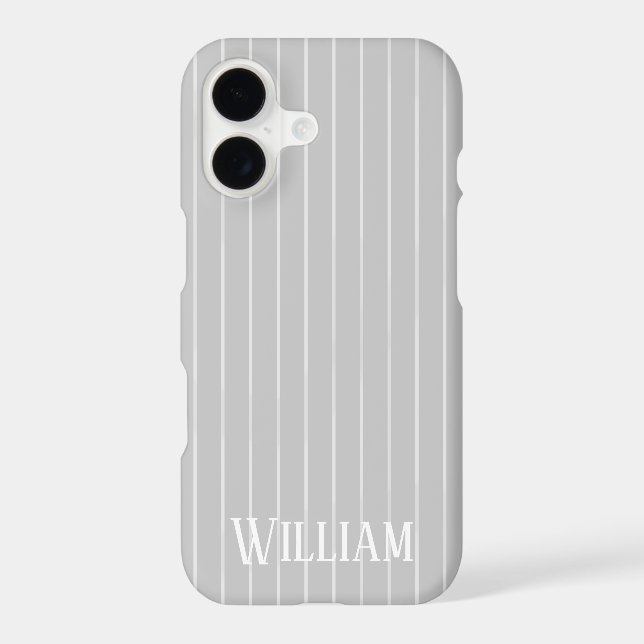 Personalized light gray pinstripes (Back)