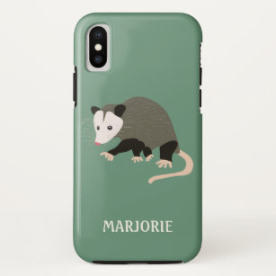 Personalized Light Green Cute Cartoon Possum Case-Mate iPhone Case