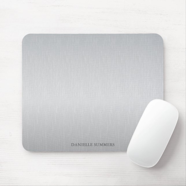 Personalized light grey background  mouse pad (With Mouse)