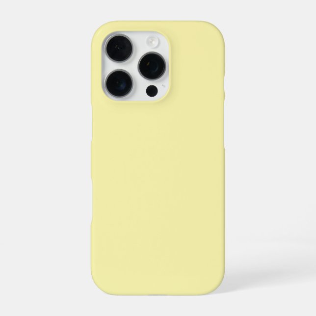 Personalized Light yellow iPhone Case with Custom (Back)