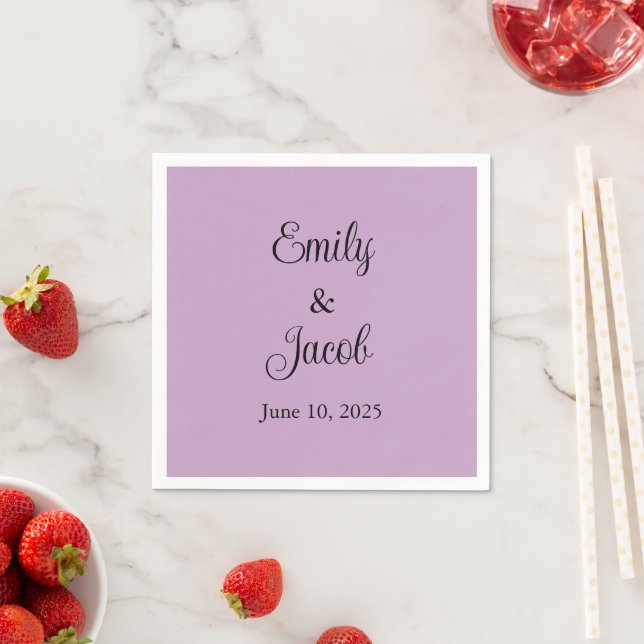 Personalized Lilac Napkin (Insitu)