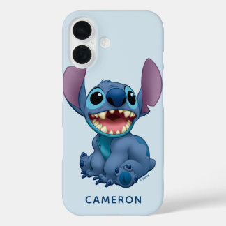 Personalized Lilo & Stitch Excited iPhone 16 Case