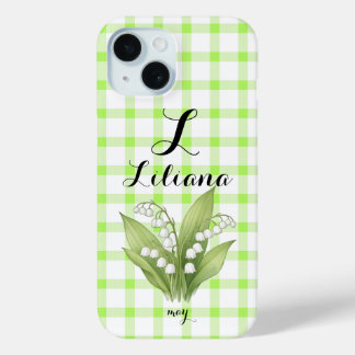 Personalized Lily of the Valley Name Phone Case
