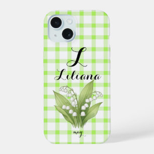 Personalized Lily of the Valley Name Phone Case