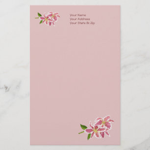 Personalized Lily Paper