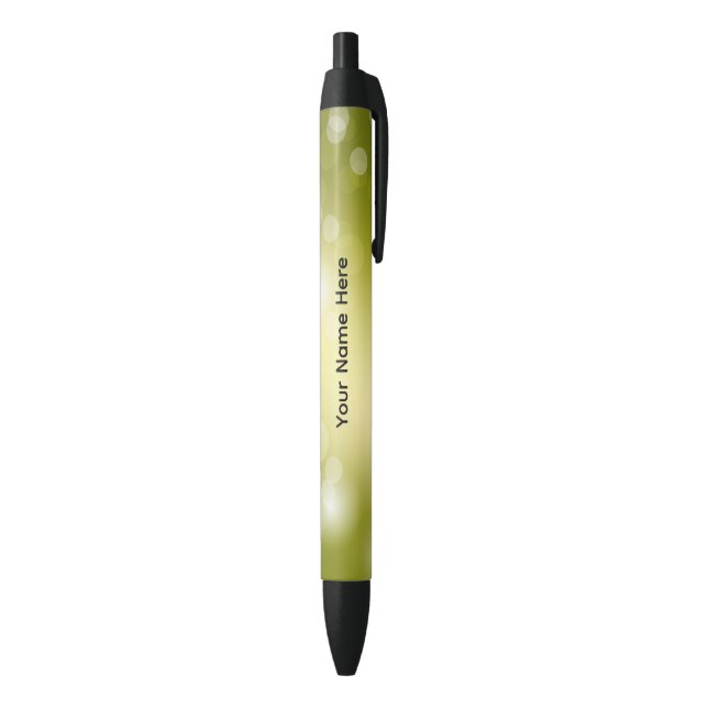 Personalized Lime Green Ink Pens (Bottom (Vertical))
