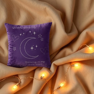 Personalized Line Art Celestial Throw Pillow