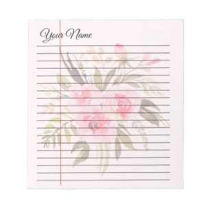 Personalized Lined Notepad