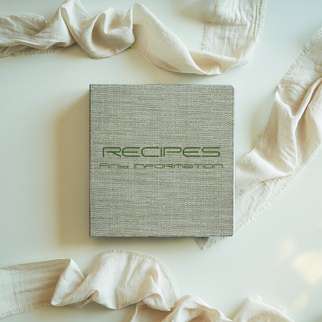 Personalized Linen canvas Binder (Creator Uploaded)
