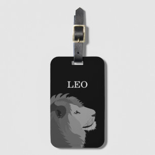 Personalized Lion Animal Wildlife Leo Zodiac Sign Luggage Tag