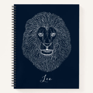 Personalized Lion Head Graphics Notebook