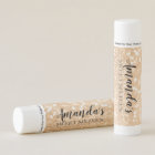 Personalized Lip Balm Party Favour | Gold Lights