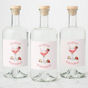 Personalized Liquor Bottle Label Cocktail Design