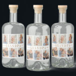 Personalized Liquor Bottle Label Grandpa Pictures<br><div class="desc">"Celebrate Grandpa in style with a personalized liquor bottle label featuring his favourite photos and your custom message! Whether it’s for his birthday,  Father’s Day,  retirement,  or just a heartfelt thank-you,  this unique label transforms any bottle into a keepsake."</div>