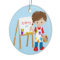 Personalized Little Artist Christmas Ornament