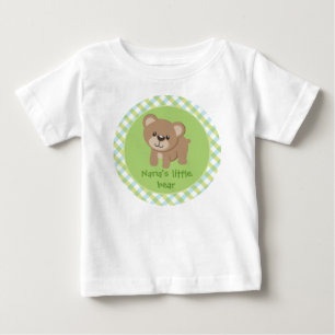 Personalized Little Bear - Nana's Little Bear Baby T-Shirt