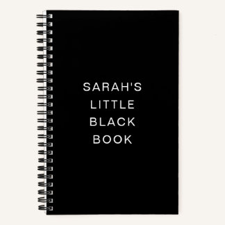 Personalized Little Black Book Notebook