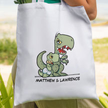 Personalized Little Brother T-Rex Dinosaur Name
