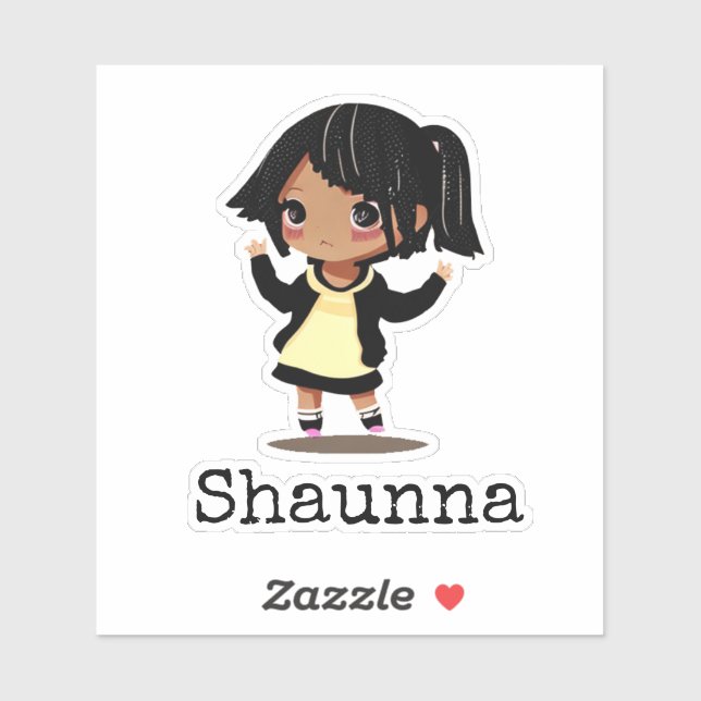 Personalized Little Cartoon Girl (Sheet)