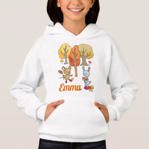 Personalized Little Critters Fall Leaves And Trees
