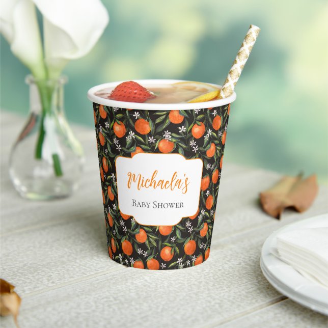 Personalized Little Cutie Baby Shower  Paper Cups (Insitu)