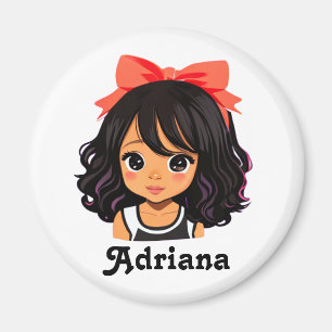 Personalized Little Girl of Colour Magnet